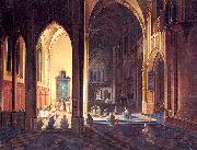 Neeffs, Peter the Elder Interior of a Gothic Church oil on canvas